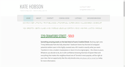 Desktop Screenshot of katehobson.com